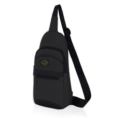 Hudson & James Small Sling Bag, Lightweight Crossbody Backpack for Men Women Kids, Shoulder Bag for Sports and Outdoor Walking Hiking Travel