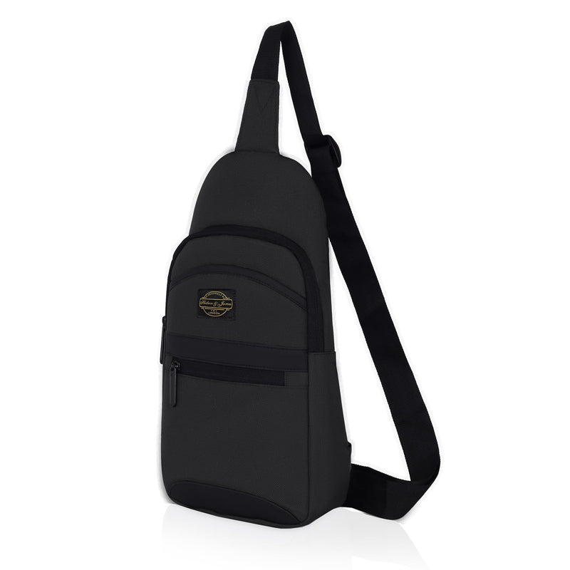 Hudson & James Small Sling Bag, Lightweight Crossbody Backpack for Men Women Kids, Shoulder Bag for Sports and Outdoor Walking Hiking Travel