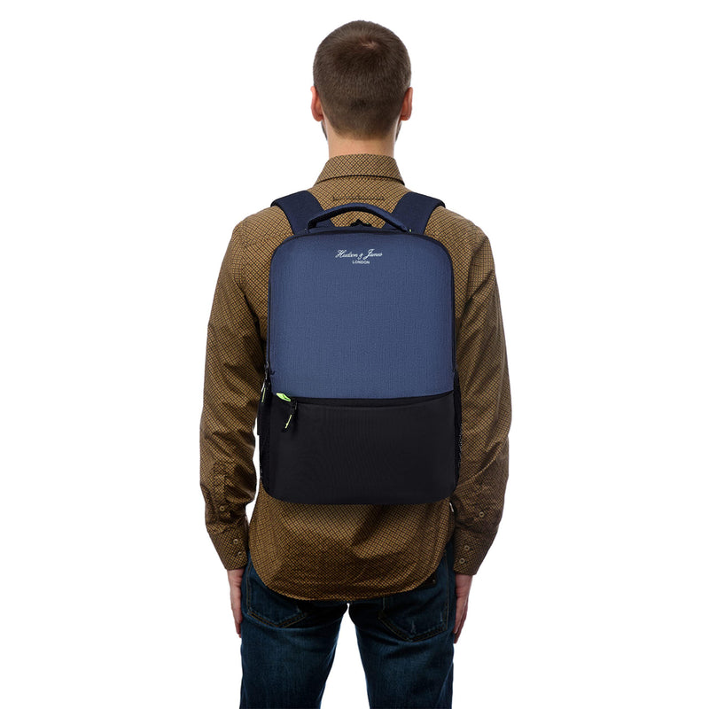 Hudson & James Laptop Backpack, 15.6 inch Business Laptop Rucksack Bag, Water Resistant Travel Cabin Backpack Computer Bag for Women Men College Holiday