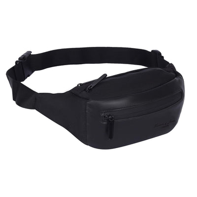 Hudson & James Bumbag Waist Fanny Pack Running Belt for Men Women Unisex Bum Bag Zipper Pockets Adjustable Belt, Waterproof Pocket for Outdoors Workout Hiking Gifts for Men Women
