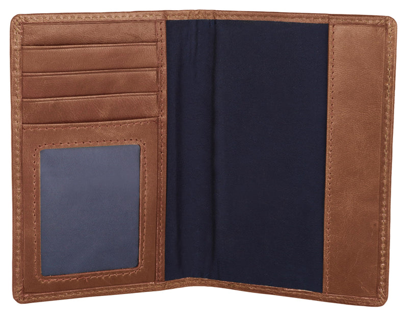 Hudson & James Passport Holder Real Leather RFID Blocking UK Passport Cover Travel Wallet Case with Card Slot Travel Document Organizer Ticket Travel Essential
