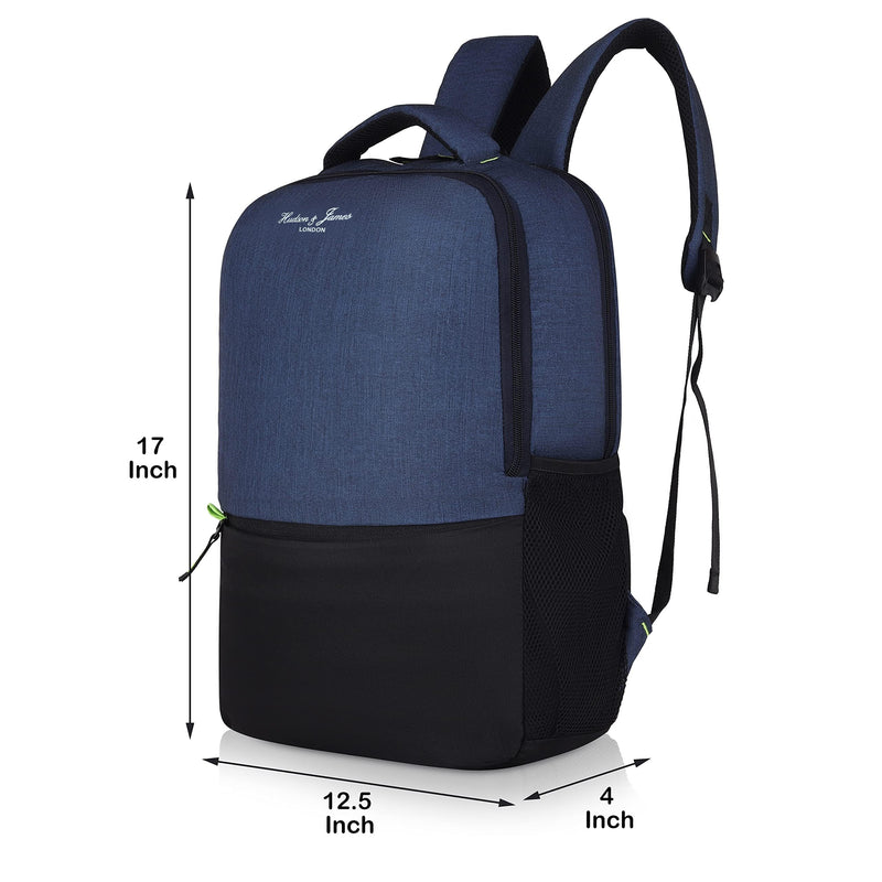 Hudson & James Laptop Backpack, 15.6 inch Business Laptop Rucksack Bag, Water Resistant Travel Cabin Backpack Computer Bag for Women Men College Holiday