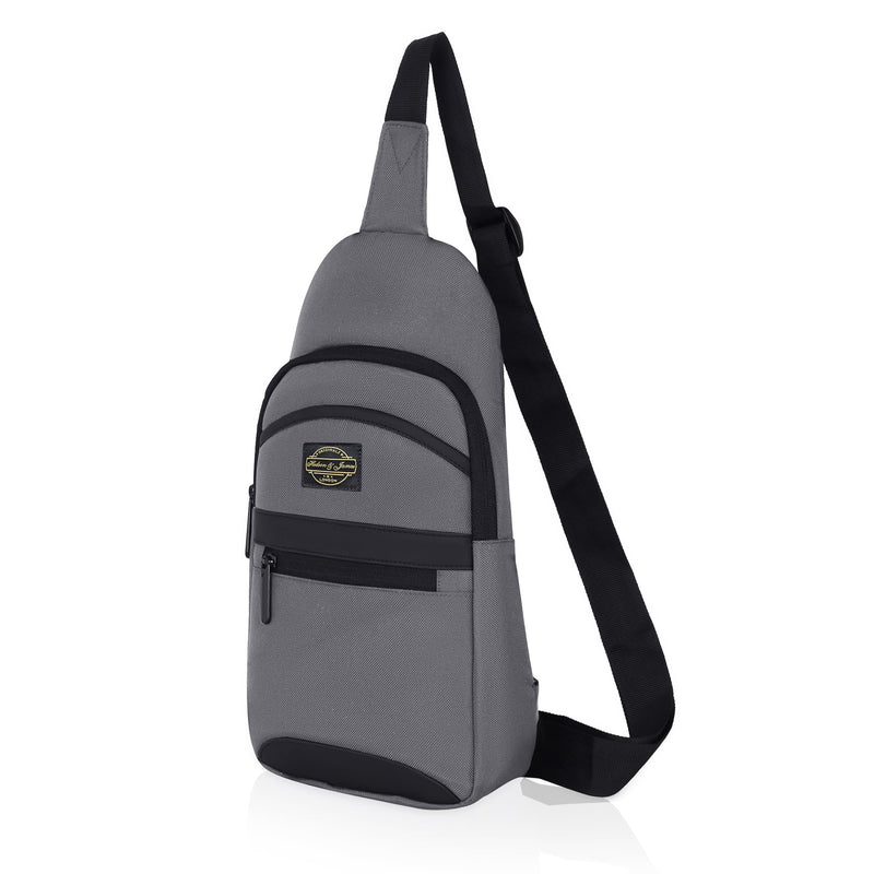 Hudson & James Small Sling Bag, Lightweight Crossbody Backpack for Men Women Kids, Shoulder Bag for Sports and Outdoor Walking Hiking Travel