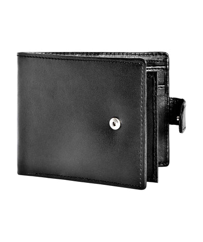 Hudson & James Designer Vegan Leather RFID Blocking Shield Card Holder Wallet for Men Eco Friendly