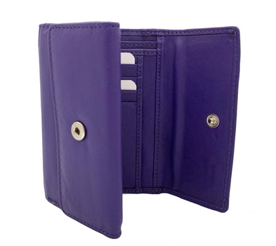 J. Wilson London Ladies RFID Safe Designer Leather Purse Card Women Wallet Zip Pocket Boxed