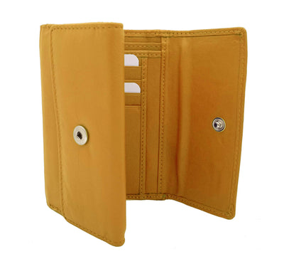J. Wilson London Ladies RFID Safe Designer Leather Purse Card Women Wallet Zip Pocket Boxed
