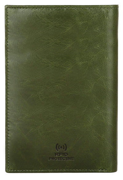 Hudson & James Passport Holder Real Leather RFID Blocking UK Passport Cover Travel Wallet Case with Card Slot Travel Document Organizer Ticket Travel Essential