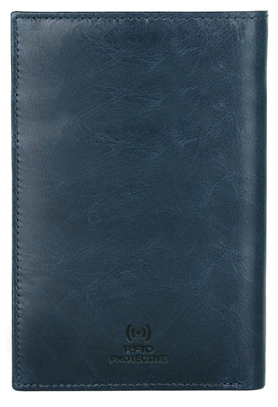 Hudson & James Passport Holder Real Leather RFID Blocking UK Passport Cover Travel Wallet Case with Card Slot Travel Document Organizer Ticket Travel Essential