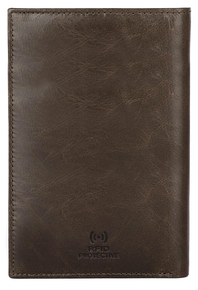 Hudson & James Passport Holder Real Leather RFID Blocking UK Passport Cover Travel Wallet Case with Card Slot Travel Document Organizer Ticket Travel Essential
