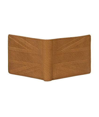 Designer Hudson & James London Real Leather Mens Wallet Credit Carder Holder Bifold Purse with Gift Box