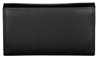 J. Wilson London Ladies RFID Protection Real Leather Purse Card Women Wallet Zip Coin Pocket