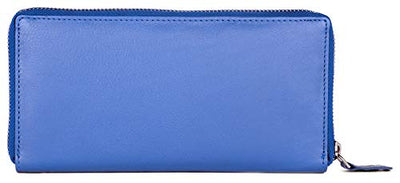 Ladies Designer RFID Safe Protection Luxury Quality Vintage Real Leather Purse Multi Credit Card Women Clutch Wallet with Zip Coin Pocket