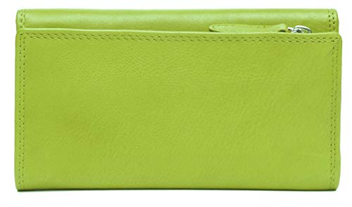 J. Wilson London Ladies RFID Safe Designer Leather Purse Card Women Wallet Zip Pocket Boxed