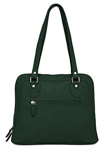 Hudson & James Designer Genuine Leather Women Ladies Travel Satchel Everyday Crossover Cross body Work iPad Shoulder Handbag Bag