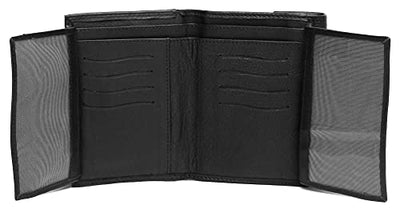 Ladies RFID Safe Designer Soft Leather Purse Card Women Clutch Wallet with Zip Pocket Gift Boxed (Jet Black)