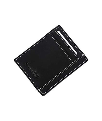 RFID Blocking Slim Front Pocket Designer Leather Wallet for Men Mini Credit Card Holder Case