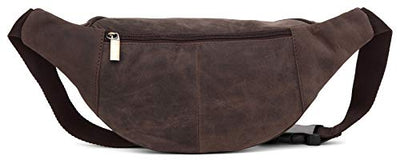 REAL DISTRESSED LEATHER BUM WAIST BAG TRAVEL HOLIDAY MONEY BELT POUCH CHANGE BUMBAG