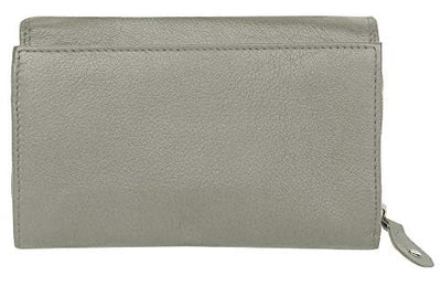 Buono Pelle Ladies Designer Luxury Quality Soft Nappa Leather Purse Card Women Clutch Wallet with Zip Pocket Gift Boxed