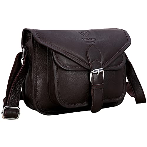 J. Wilson London Messenger Bag Women Leather Flapover 5 Litres