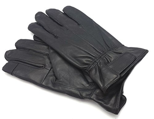 ODS:UK® MENS TOUCH SCREEN REAL LEATHER GLOVES THERMAL LINED BLACK DRIVING WINTER GIFT