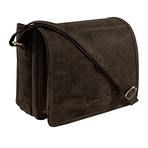 Designer Genuine Leather Handmade Women Ladies Mens Cross Body Unisex Flapover Travel Satchel Everyday Crossover Shoulder Bag with Adjustable Strap