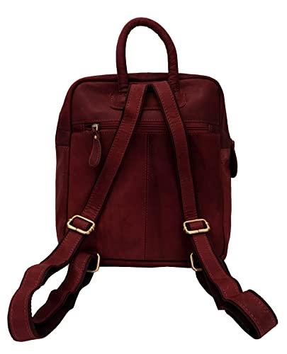 Ladies Backpack J Wilson London Leather Backpack for Women Girls Schoolbag Casual Daypack School Bag Satchel