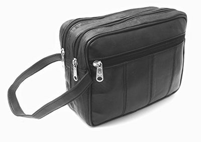 ODS:UK® Mens Genuine Leather Toiletry Travel WASH Gym Bag Travel KIT Overnight