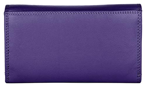 J. Wilson London Ladies RFID Protection Real Leather Purse Card Women Wallet Zip Coin Pocket