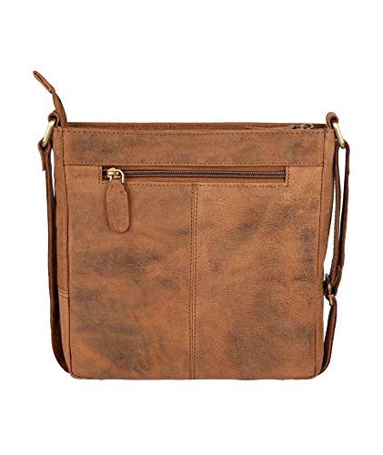 J. Wilson London 100% Pure Genuine Real Nappa Leather Handmade Mens Leather Flapover Everyday Crossover Shoulder Work iPad Messenger Bag