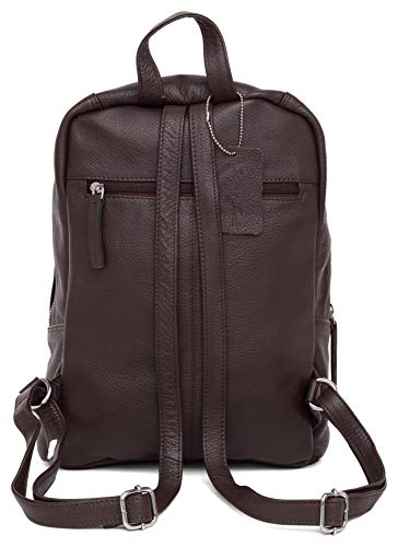 Ladies Backpack Hudson & James Leather Backpack for Women Girls Schoolbag Casual Daypack School Bag Satchel