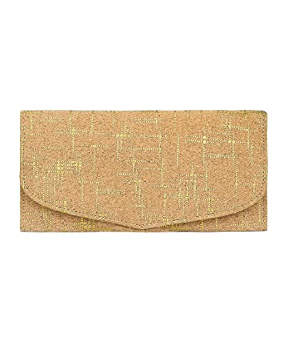 Ladies Cork Vegan RFID Blocking Card Holder Wallet Purse Card Women Wallet