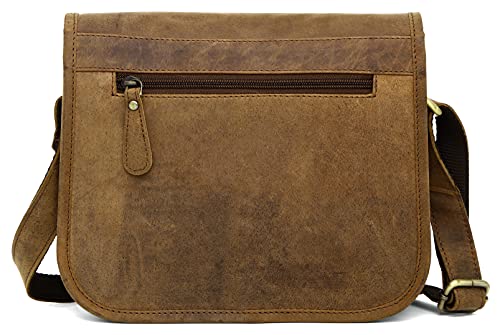 J. Wilson London Messenger Bag Women Leather Flapover 5 Litres