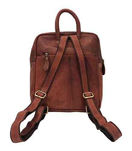 Ladies Backpack J Wilson London Leather Backpack for Women Girls Schoolbag Casual Daypack School Bag Satchel