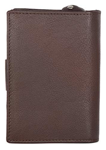 J. Wilson London Ladies RFID Safe Designer Leather Purse Card Women Wallet Zip Pocket Boxed