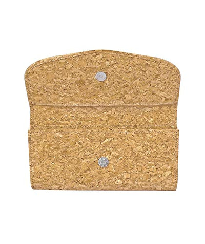 Ladies Cork Vegan RFID Blocking Card Holder Wallet Purse Card Women Wallet