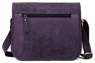 J. Wilson London Messenger Bag Women Leather Flapover 5 Litres