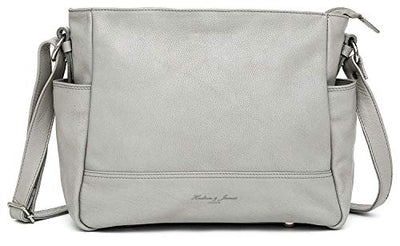 Hudson & James Designer Genuine Leather Women Ladies Travel Satchel Everyday Crossover Cross body Work iPad Shoulder Handbag Bag