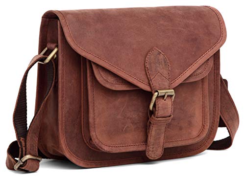 J. Wilson London Messenger Bag Women Leather Flapover 5 Litres