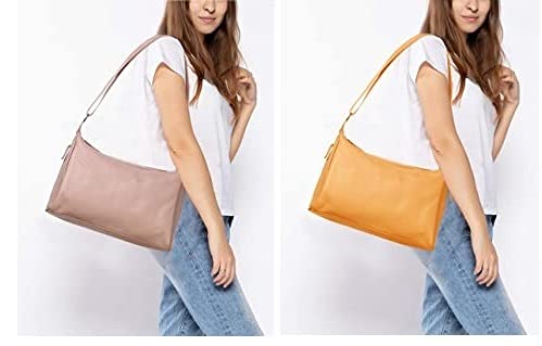 Hudson & James Designer Genuine Leather Women Ladies Travel Satchel Everyday Crossover Cross body Work iPad Shoulder Handbag Bag