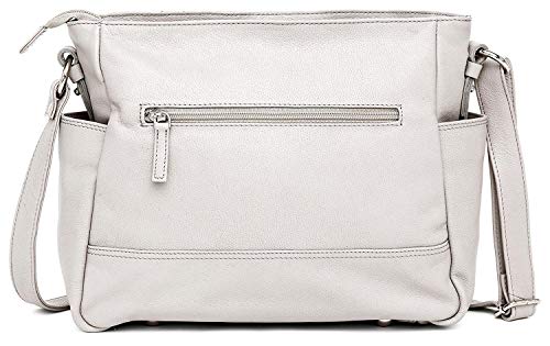 Hudson & James Designer Genuine Leather Women Ladies Travel Satchel Everyday Crossover Cross body Work iPad Shoulder Handbag Bag