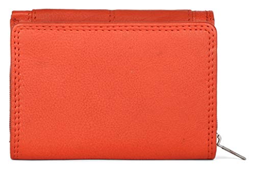 Ladies Rfid Protection Real Leather Purse Card Women Wallet Zip Coin Pocket