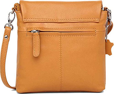 Hudson & James Designer Genuine Leather Women Ladies Travel Satchel Everyday Crossover Cross body Work iPad Shoulder Handbag Bag