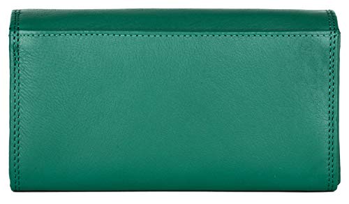 J. Wilson London Ladies RFID Protection Real Leather Purse Card Women Wallet Zip Coin Pocket