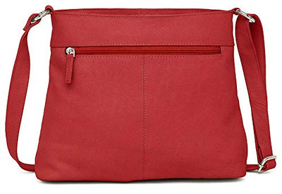 Hudson & James Designer Genuine Leather Women Ladies Travel Satchel Everyday Crossover Cross body Work iPad Shoulder Handbag Bag