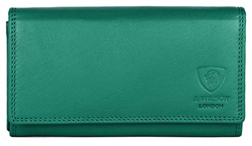 Wilson London Ladies RFID Protection Genuine Leather Wallet