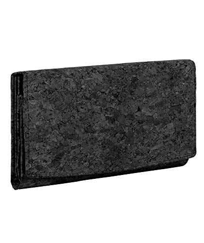 Ladies Cork Vegan RFID Blocking Card Holder Wallet Purse Card Women Wallet