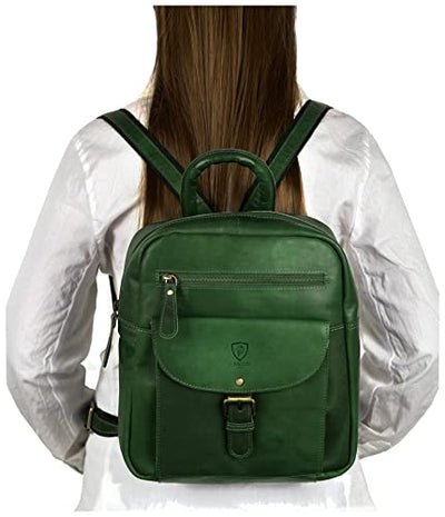 Ladies Backpack J Wilson London Leather Backpack for Women Girls Schoolbag Casual Daypack School Bag Satchel