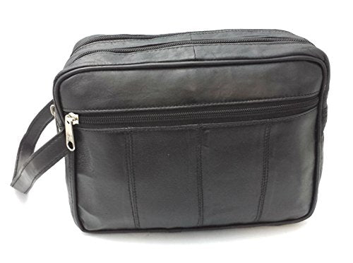 ODS:UK® Mens Genuine Leather Toiletry Travel WASH Gym Bag Travel KIT Overnight