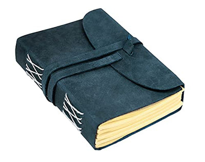 Blue Leather Diary Plain__