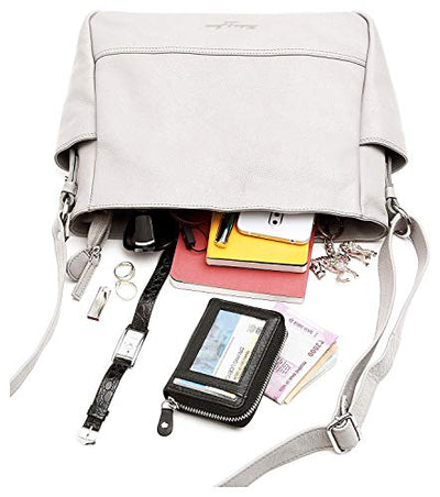 Hudson & James Designer Genuine Leather Women Ladies Travel Satchel Everyday Crossover Cross body Work iPad Shoulder Handbag Bag